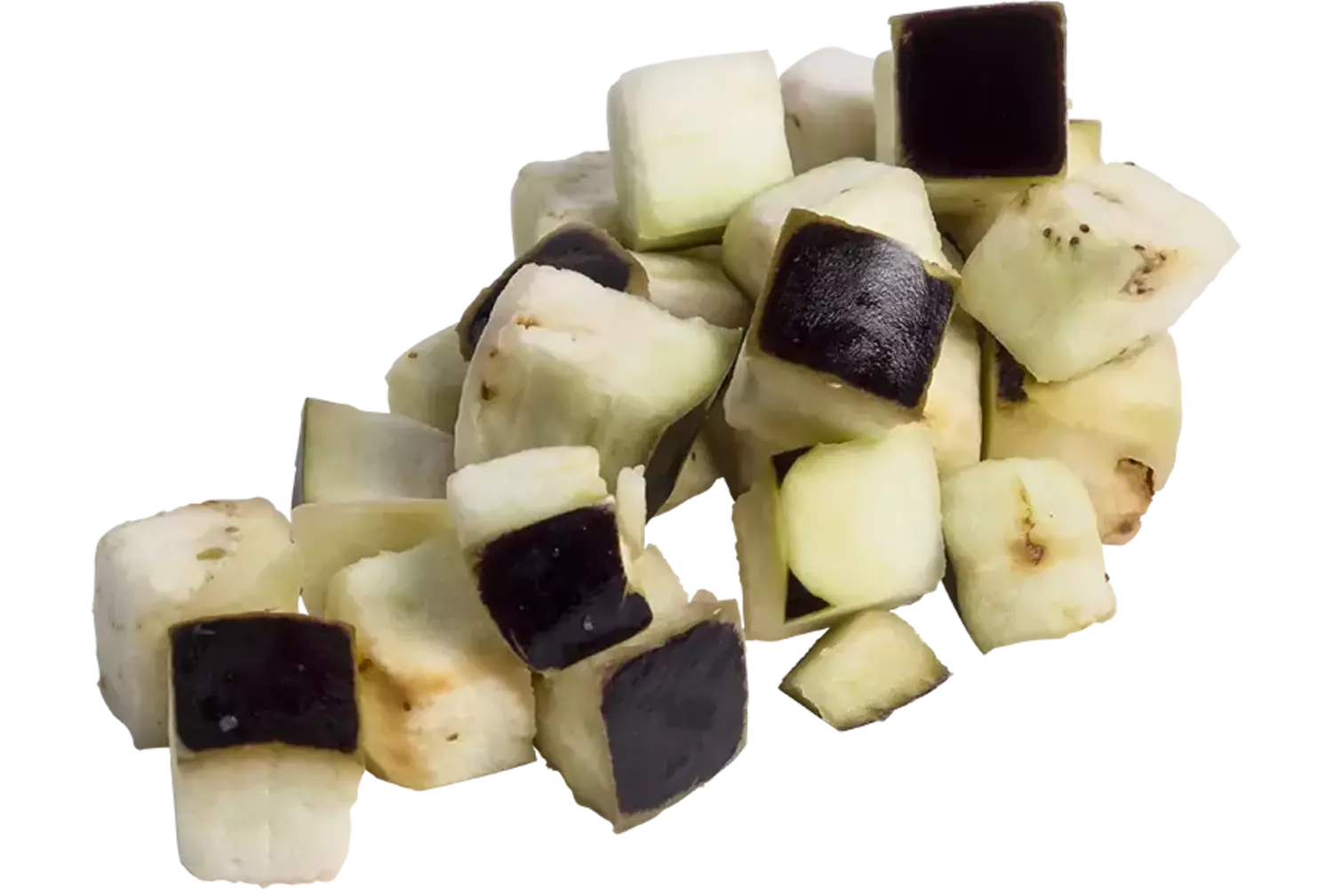Aubergine brunoise 20mm bak 1kg stuk 1